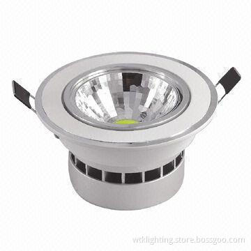 7W COB LED Ceiling/Downlight with Aluminum + Light Cup, 85-265V AC Input Voltage